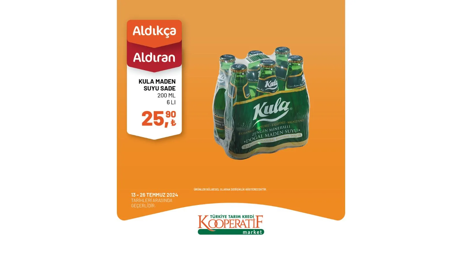 Zeytin, peynir çeşitleri, kaşar peyniri, salça, zeytinyağı, kırmızı mercimek gibi pek çok üründe fiyatların indirimli olduğu Tarım Kredi Market kampanyası yalnızca 13 - 26 Temmuz tarihleri arasında geçerli olacak. Kaçırılmayacak fırsatlar sunan Tarım Kredi Market'in indirimli ürünler listesini sizler için derledik.