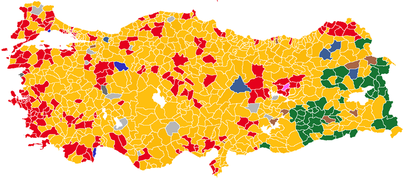 Turkish Local Elections Alliances, 2019
