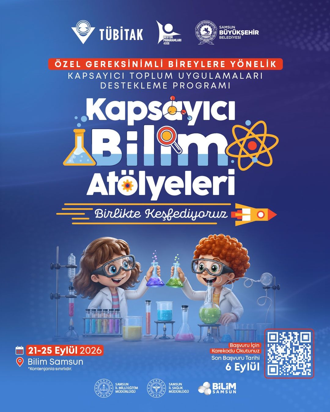 'Kapsayıcı Bilim Atölyeleri: Birlikte Keşfediyoruz' projesi için başvurular başladı