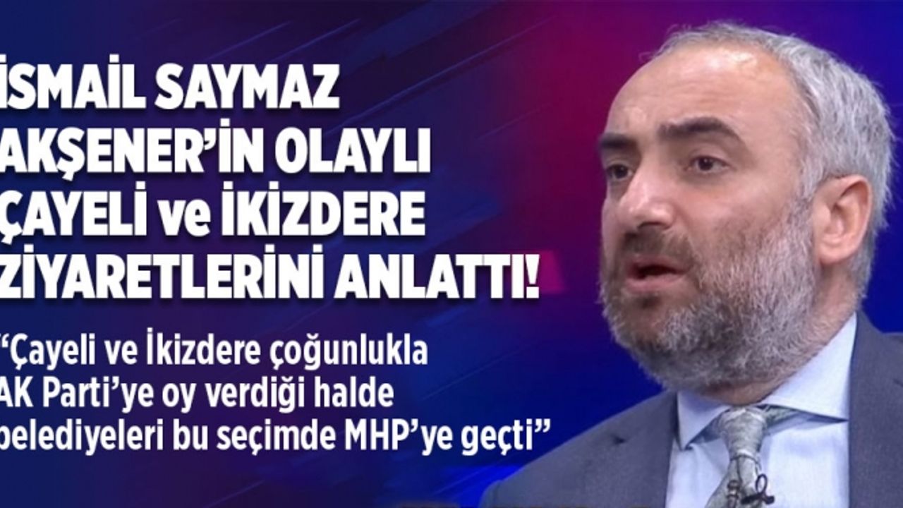 İsmail Saymaz: “Çayeli ve İkizdere belediyeleri bu seçimde AK Parti’den MHP’ye geçti!”
