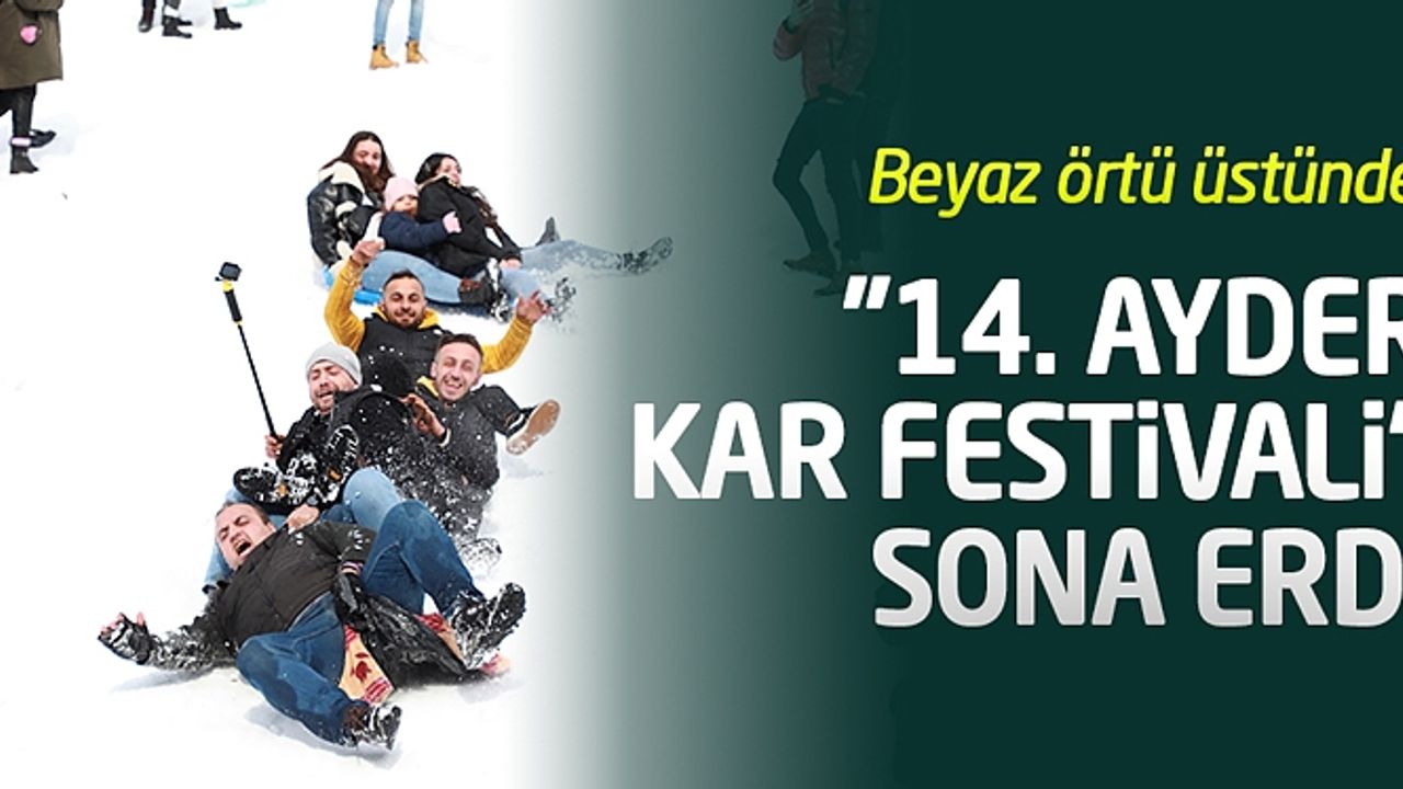 "14. Ayder Kar Festivali" sona erdi