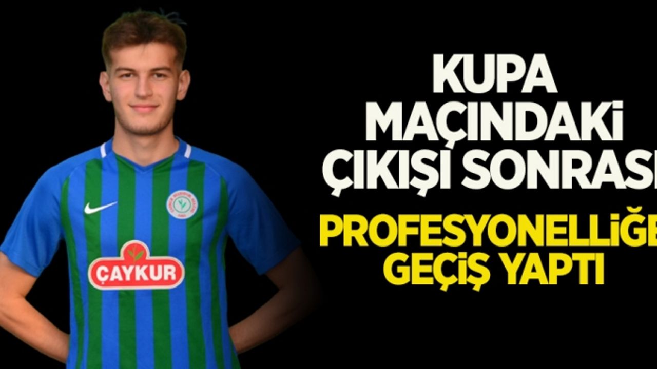 Eren Emre Aydın profesyonelliğe geçiş yaptı