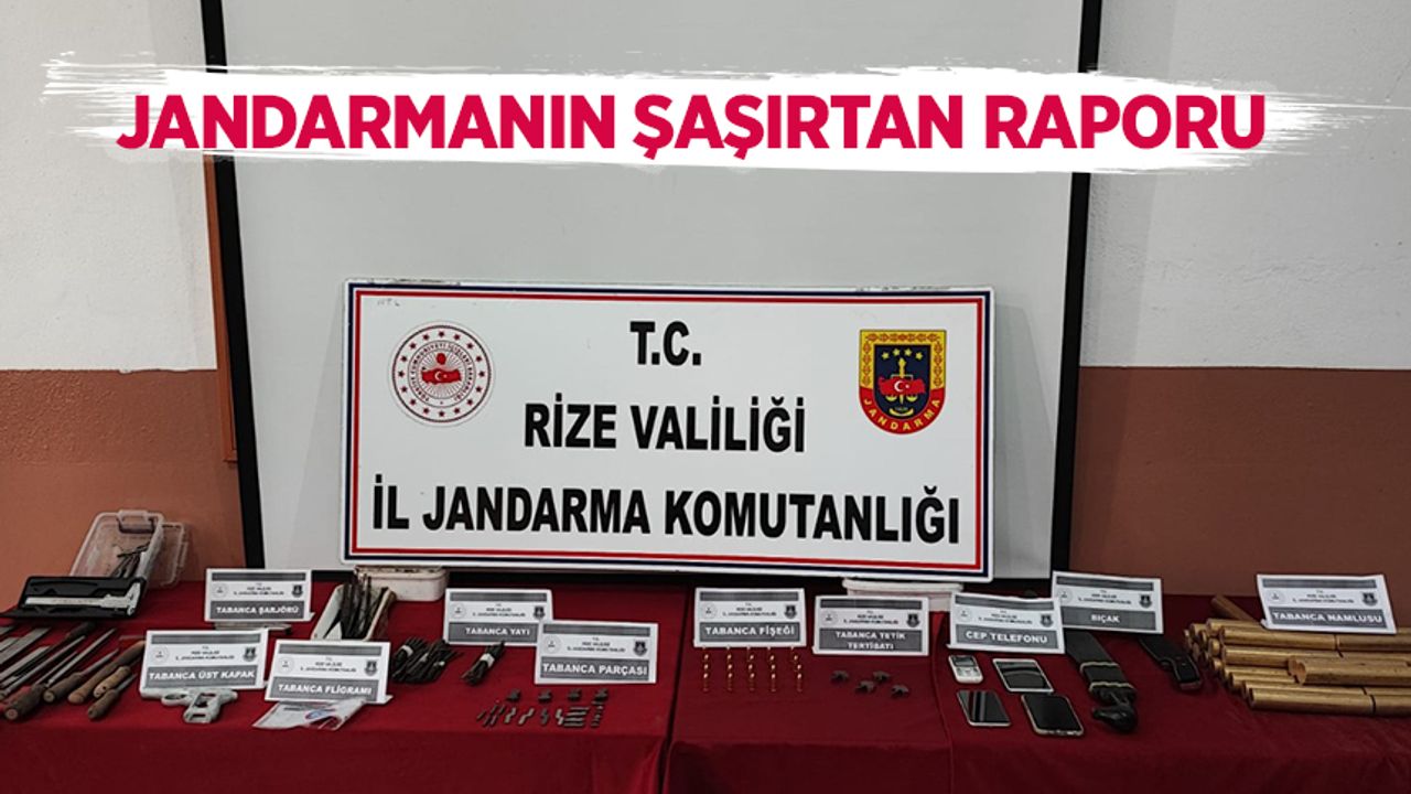 Jandarma Rize'de Mayıs ayı raporunu açıkladı