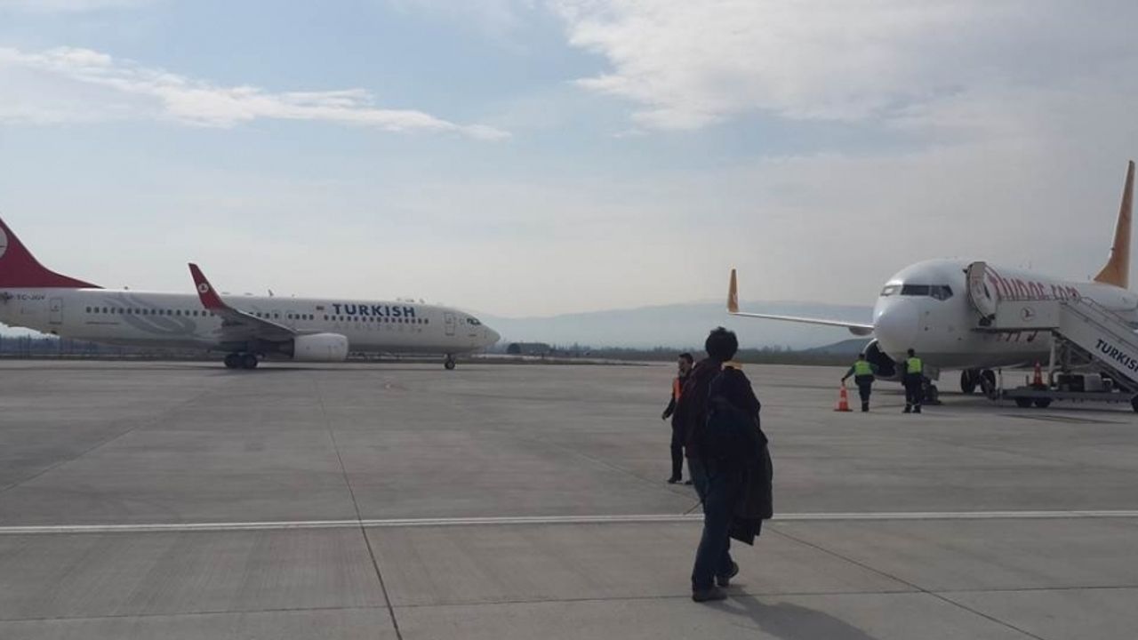 Amasya Merzifon Havalimanı ağustos ayında 11 bin 750 yolcuya hizmet verdi
