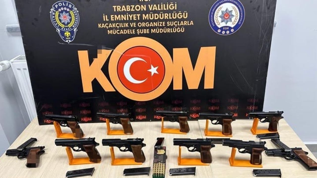 Trabzon'da silah kaçakçılığı operasyonunda 1 kişi gözaltına alındı