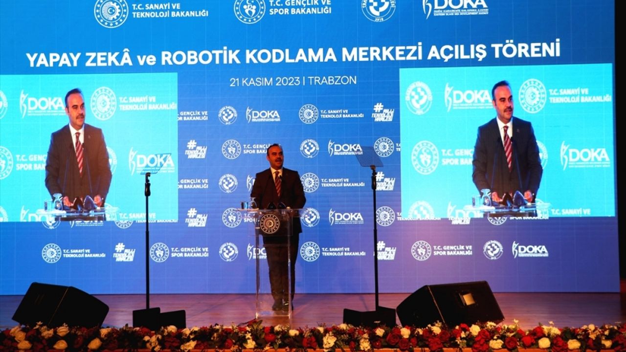 Bakan Kacır "Yapay Zeka ve Robotik Kodlama Merkezi"nin açılışında konuştu: