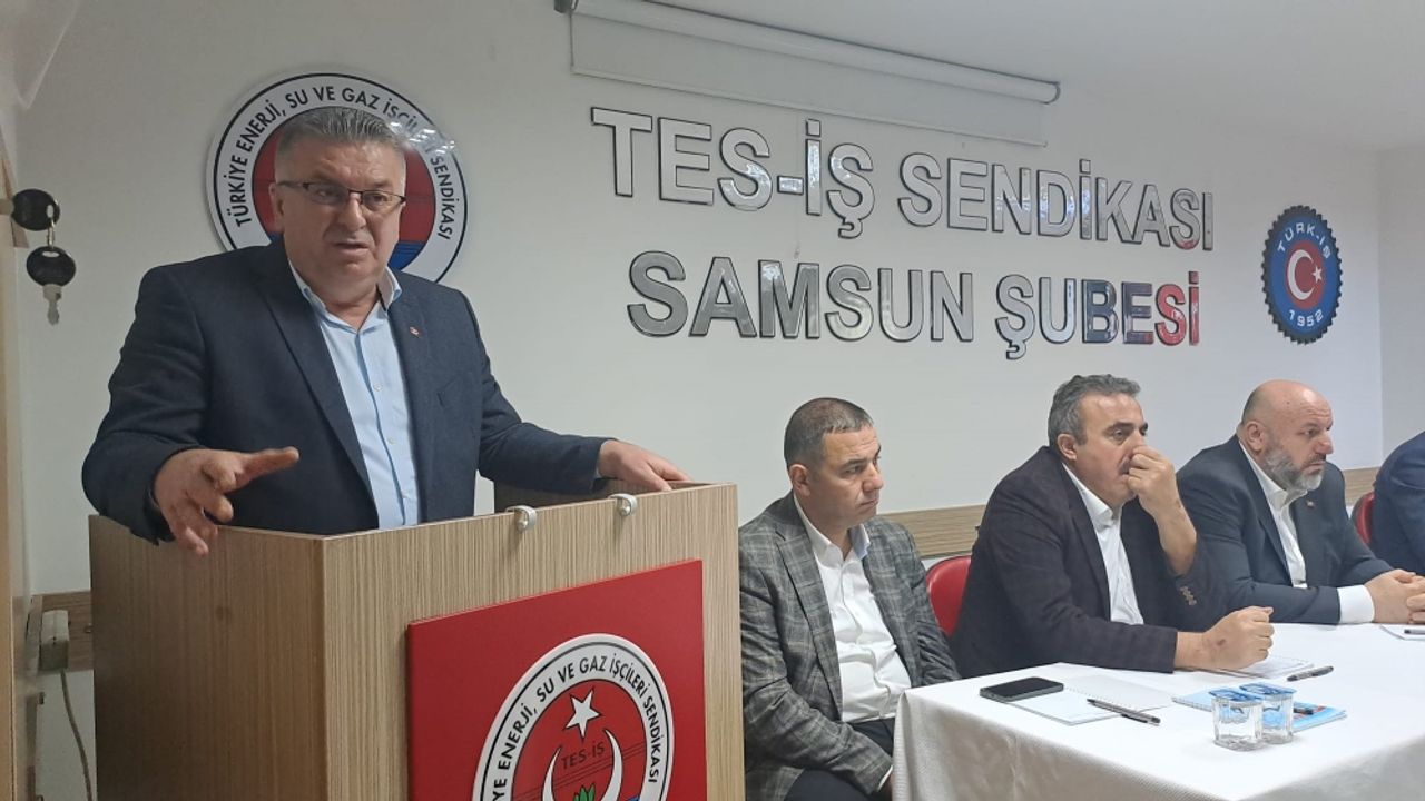 TES-İŞ Genel Başkanı Kabaloğlu, Samsun Şube İşyeri Temsilcileri Kurulu Toplantısı'na katıldı