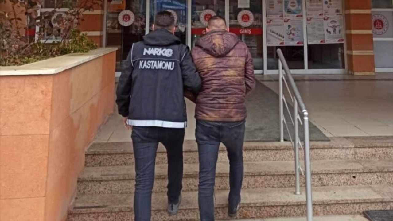 Kastamonu'da uyuşturucu maddeyle yakalanan zanlı tutuklandı