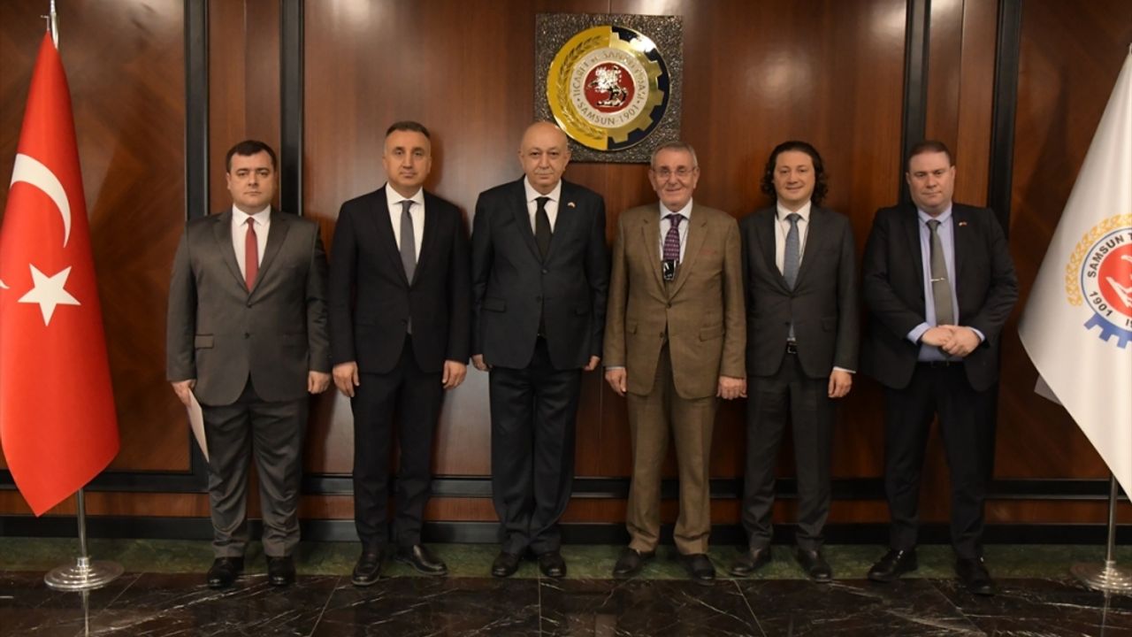 Samsun TSO Başkanı Murzioğlu, Gürcistan'ın Trabzon Başkonsolosu Nikoloz İashvili'yi kabul etti