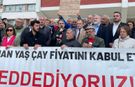 CHP, ÇAYKUR Binası Önünde Yaş Çay Fiyatını Protesto Etti