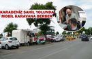 Sahilde karavanda tıraş