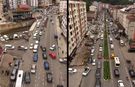 Çayeli’nde Trafik Yoğunluğu Havadan Görüntülendi