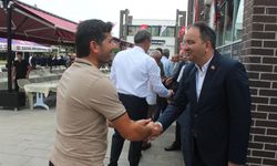 Bafra'da bayramlaşma programı düzenlendi