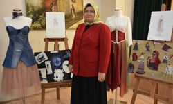Trabzon'da atık kumaşlardan tasarlanan kıyafetler sergilendi