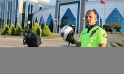 Samsun'da motosikletli gence nasihatte bulunan trafik polisi Yıldırım, o anları anlattı: