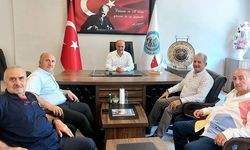 Belediye Başkanlarından Muhtarlar Federasyona ziyaret