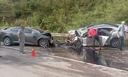 Ordu'da iki otomobilin çarpıştığı kazada 1 kişi öldü, 3 kişi yaralandı