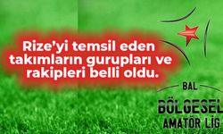 Bölgesel Amatör Lig'de Rize'yi temsil eden takımların gurupları ve rakipleri belli oldu