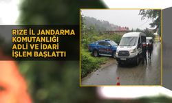 Rize İl Jandarma Komutanlığı  adli ve idari işlem başlattı