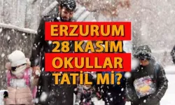 28 Kasım Erzurum'da okullar tatil mi, hangi ilçelerde tatil? Erzurum Valiliğinden son dakika kar tatili açıklaması!