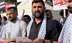 Çorum'da AK Parti Gençlik Kolları üyeleri İsrail'in Gazze'ye saldırılarını protesto etti