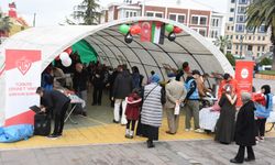 Giresun'da Filistin yararına hayır çarşısı etkinliği