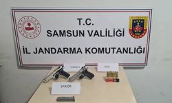 Samsun'da sosyal medya hesaplarından silahlı paylaşım yapan 2 kişi yakalandı