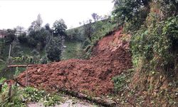 Rize'de toprak kayması: 1 evde hasar oluştu