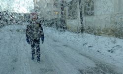 Erzurum'da soğuk hava etkisini sürdürüyor
