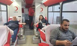 Samsun'da gezici kan bağış aracıyla bağış alınıyor