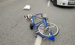 Çarşamba'da otomobilin çarptığı bisikletli yaralandı