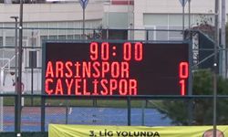 Lider Çayelispor Trabzon'dan 3 puan ile dönüyor