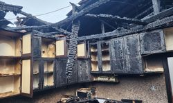 Bolu'da yangın çıkan çatıda hasar oluştu