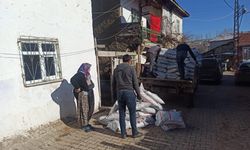 Sulusaray'da 677 aile ücretsiz kömür dağıtıldı