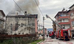 Tokat'ta çıkan çatı yangınında hasar oluştu