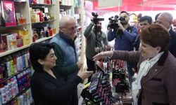 İYİ Parti Genel Başkanı Akşener'den Düzce'de esnaf ziyareti