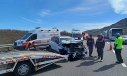 Anadolu Otoyolu'nda otomobil ile cipin çarpıştığı kazada 3 kişi yaralandı