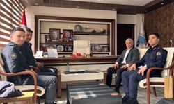 Çaykara Kaymakamı Erbek'den Belediye Başkanı Tok'a ziyaret
