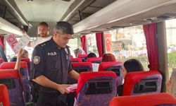Terme'de polis dolandırıcılara karşı broşür dağıttı