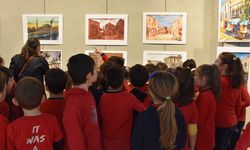 21 ülkeden çocuk ve gençlerin yaptığı resimlerin yer aldığı sergi açıldı