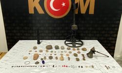 Amasya'da 83 parça tarihi eser ele geçirilen operasyonda 2 şüpheli yakalandı