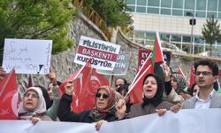 Gümüşhane'de üniversite öğrencileri İsrail'in Gazze'ye yönelik saldırılarını protesto etti