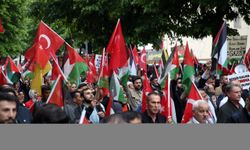 Kastamonu'da İsrail'in Gazze'ye yönelik saldırıları protesto edildi