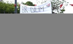 Ordu'da Filistin'e destek için oturma eylemi