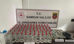 Samsun'da depoda sahte alkol üretimi şüpheli yakalandı