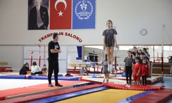 Samsun'da şampiyon adayı cinmastikçiler yetiştiriliyor