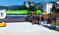 Rize Belediyesinden Çocuklar İçin Yeni Oyun Alanları