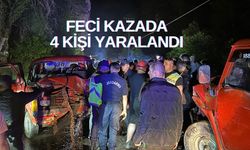 Rize'de iki kamyonetin çarpıştığı kazada 4 kişi yaralandı