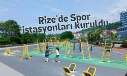 Rize’de Açık Hava Sporu Severler İçin Spor İstasyonları Kuruldu