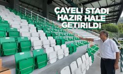 Çayelispor stadı tam profesyonel hale getirildi